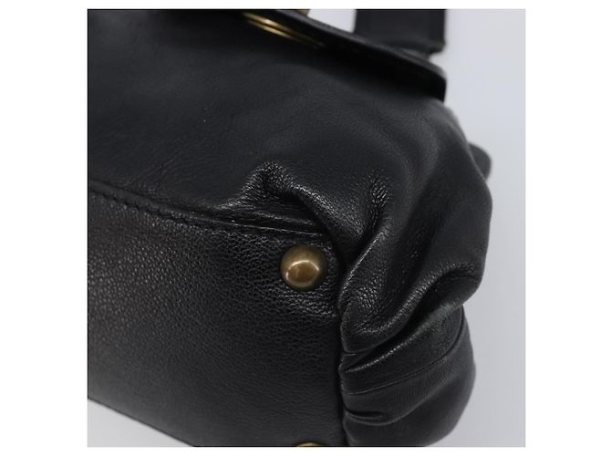Borsa a tracolla Miu Miu in pelle nera e oro Auth yk20915V Nero D'oro - vista 14