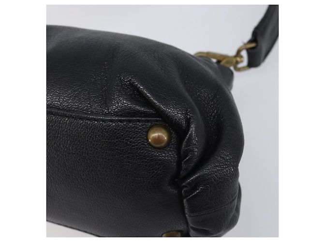 Borsa a tracolla Miu Miu in pelle nera e oro Auth yk20915V Nero D'oro - vista 16