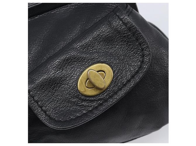 Borsa a tracolla Miu Miu in pelle nera e oro Auth yk20915V Nero D'oro - vista 19