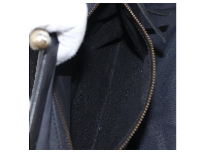 Borsa a tracolla Miu Miu in pelle nera e oro Auth yk20915V Nero D'oro - vista 24