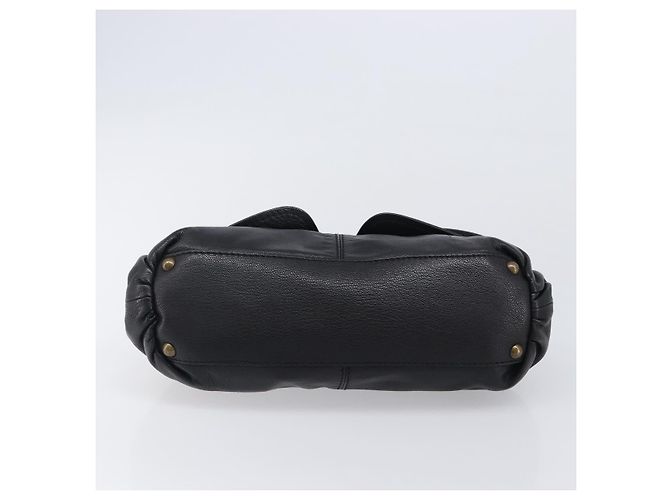 Borsa a tracolla Miu Miu in pelle nera e oro Auth yk20915V Nero D'oro - vista 5