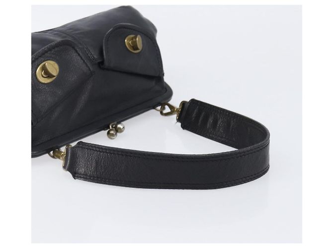 Borsa a tracolla Miu Miu in pelle nera e oro Auth yk20915V Nero D'oro - vista 7