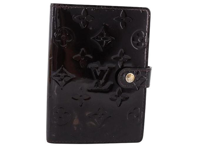 LOUIS VUITTON Monogram Vernis Agenda PM Cover Amarante R21026 LV Auth 204380A Bordeaux - vista 13