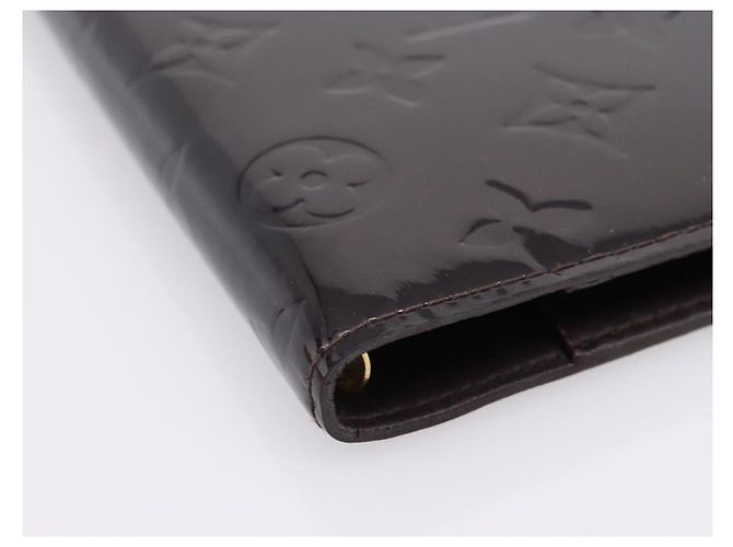 LOUIS VUITTON Monogram Vernis Agenda PM Cover Amarante R21026 LV Auth 204380A Bordeaux - vista 14