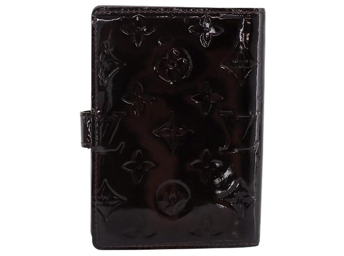 LOUIS VUITTON Monogram Vernis Agenda PM Cover Amarante R21026 LV Auth 204380A Bordeaux - vista 2