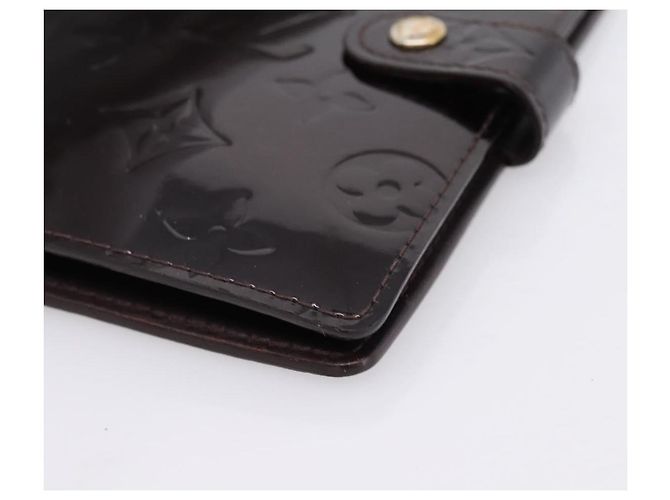 LOUIS VUITTON Monogram Vernis Agenda PM Cover Amarante R21026 LV Auth 204380A Bordeaux - vista 7