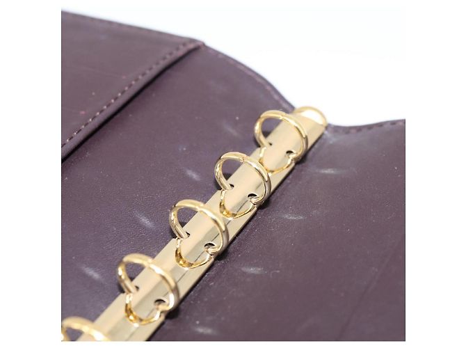 LOUIS VUITTON Monogram Vernis Agenda PM Cover Amarante R21026 LV Auth 204380A Bordeaux - vista 9