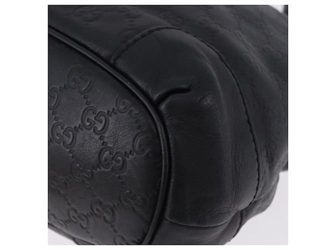 Borsa GUCCI GG Canvas Guccissima Sukey in pelle nera e oro 247902 Auth 204390 Nero D'oro - vista 22
