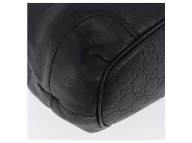Borsa GUCCI GG Canvas Guccissima Sukey in pelle nera e oro 247902 Auth 204390 Nero D'oro - vista 23