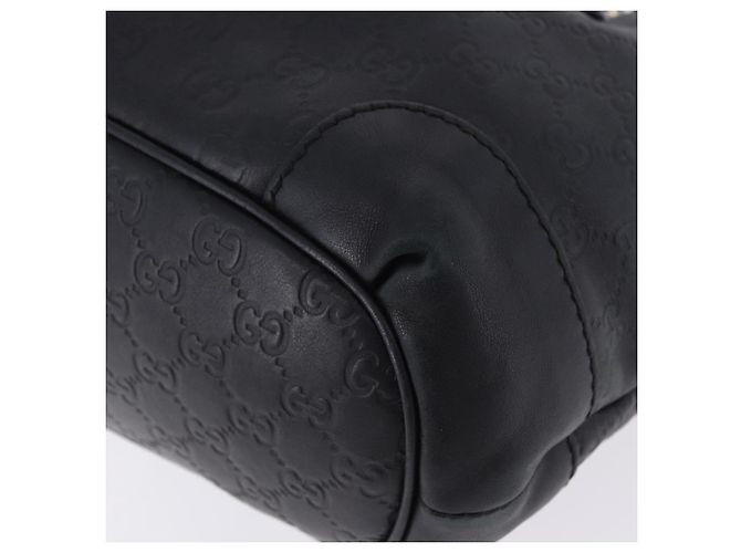 Borsa GUCCI GG Canvas Guccissima Sukey in pelle nera e oro 247902 Auth 204390 Nero D'oro - vista 24