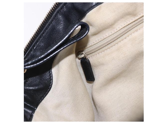 Borsa GUCCI GG Canvas Guccissima Sukey in pelle nera e oro 247902 Auth 204390 Nero D'oro - vista 29