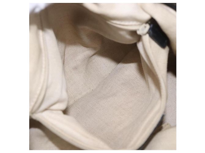 Borsa GUCCI GG Canvas Guccissima Sukey in pelle nera e oro 247902 Auth 204390 Nero D'oro - vista 30