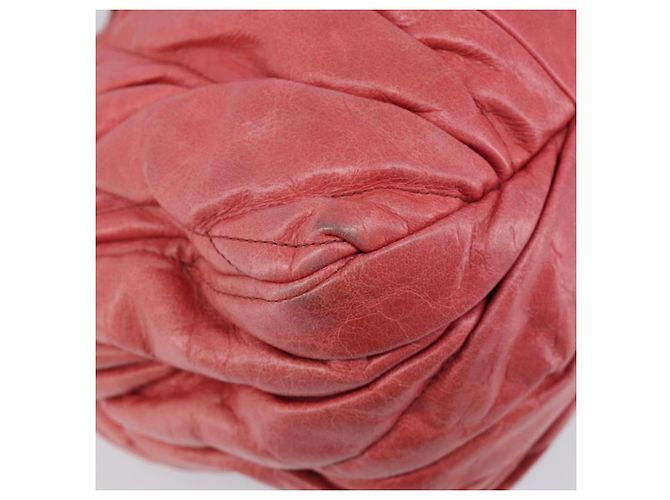 Borsa Miu Miu Matelassé in pelle 2way Rosa Tono Oro Auth 167626M - vista 17