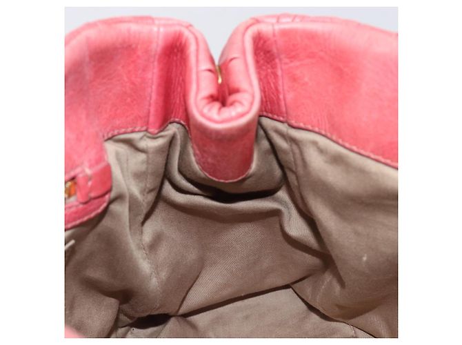 Borsa Miu Miu Matelassé in pelle 2way Rosa Tono Oro Auth 167626M - vista 25