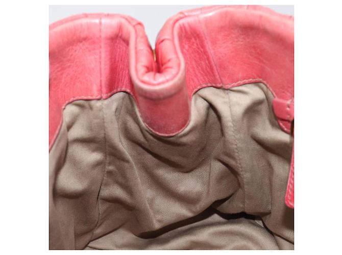 Borsa Miu Miu Matelassé in pelle 2way Rosa Tono Oro Auth 167626M - vista 26