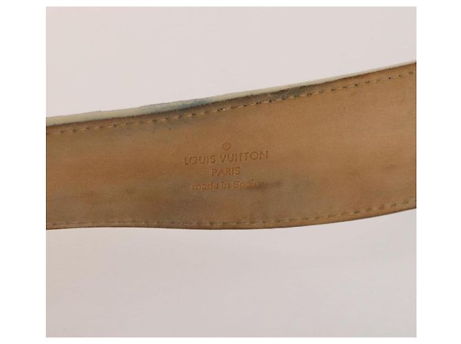 LOUIS VUITTON Damier Azur Ceinture LV Initial Belt M0325 LV Auth 205856 - vista 11