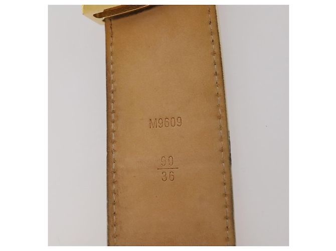 LOUIS VUITTON Damier Azur Ceinture LV Initial Belt M0325 LV Auth 205856 - vista 12