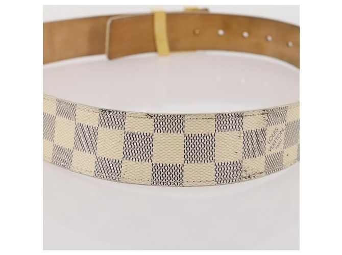 LOUIS VUITTON Damier Azur Ceinture LV Initial Belt M0325 LV Auth 205856 - vista 3