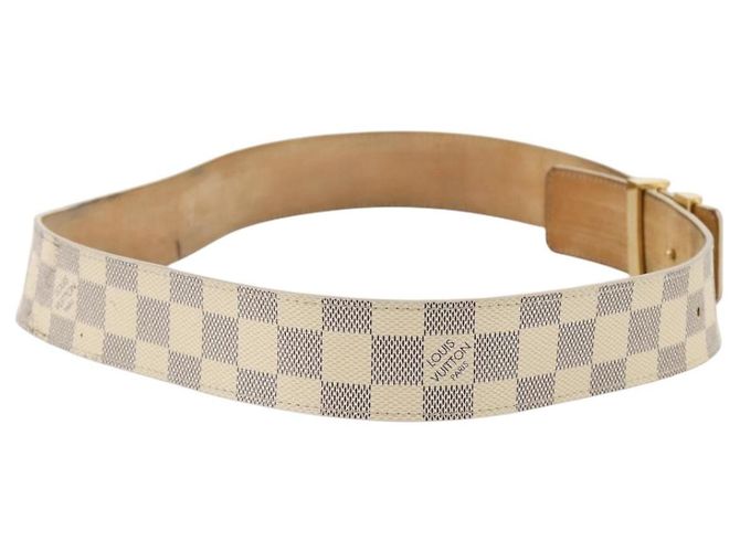 LOUIS VUITTON Damier Azur Ceinture LV Initial Belt M0325 LV Auth 205856 - vista 5