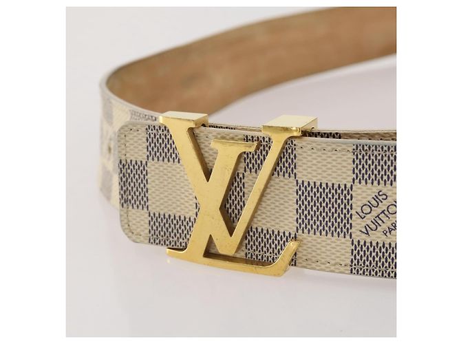 LOUIS VUITTON Damier Azur Ceinture LV Initial Belt M0325 LV Auth 205856 - vista 7