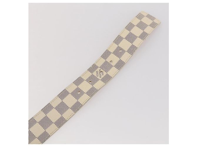 LOUIS VUITTON Damier Azur Ceinture LV Initial Belt M0325 LV Auth 205856 - vista 9