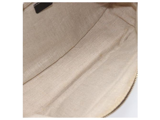 16 Céline Bolsa de Ombro CELINE Canvas Yellow Gold Auth 203671A Dourado Amarelo - vista 10
