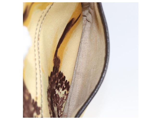 16 Céline Bolsa de Ombro CELINE Canvas Yellow Gold Auth 203671A Dourado Amarelo - vista 11