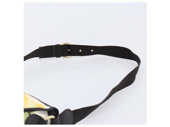 16 Céline Bolsa de Ombro CELINE Canvas Yellow Gold Auth 203671A Dourado Amarelo - vista 15