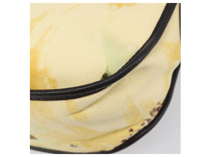 16 Céline Bolsa de Ombro CELINE Canvas Yellow Gold Auth 203671A Dourado Amarelo - vista 18