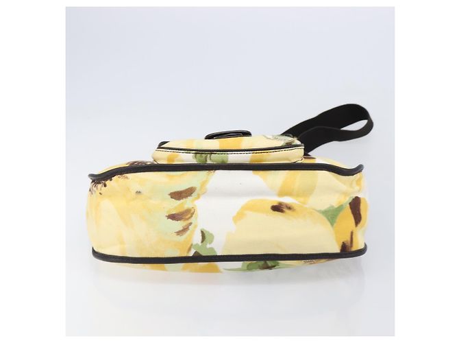 16 Céline Bolsa de Ombro CELINE Canvas Yellow Gold Auth 203671A Dourado Amarelo - vista 5