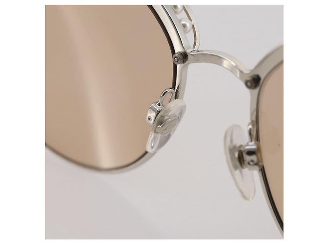 Gafas de sol CHANEL metal Gold CC Auth 204788M Dorado - vista 17