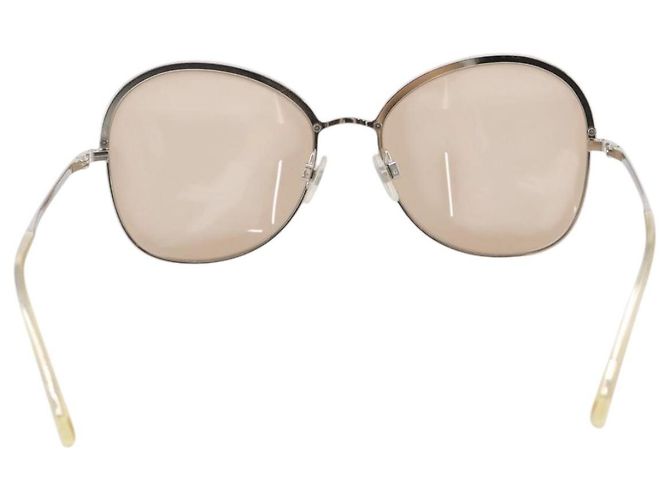 Gafas de sol CHANEL metal Gold CC Auth 204788M Dorado - vista 2
