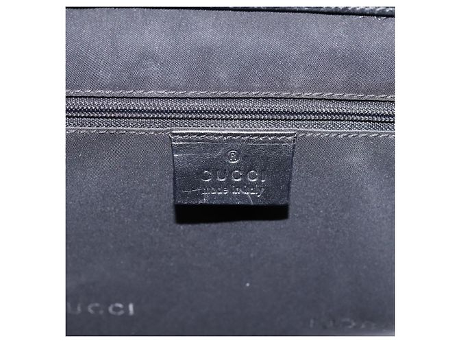 Borsa a mano GUCCI Jackie in pelle nera argento 002 1064 Auth 204625V Nero - vista 19