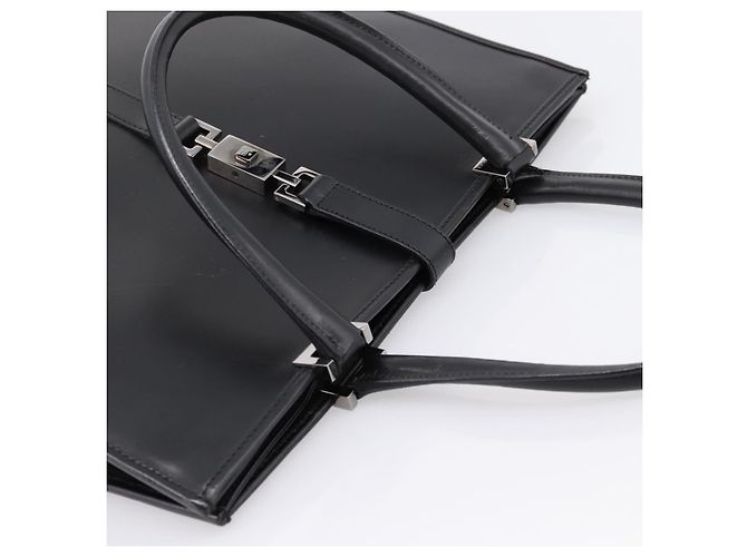 Borsa a mano GUCCI Jackie in pelle nera argento 002 1064 Auth 204625V Nero - vista 6