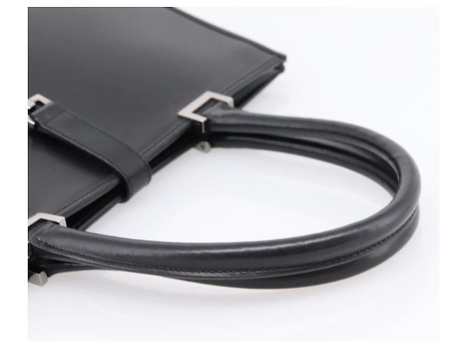 Borsa a mano GUCCI Jackie in pelle nera argento 002 1064 Auth 204625V Nero - vista 7