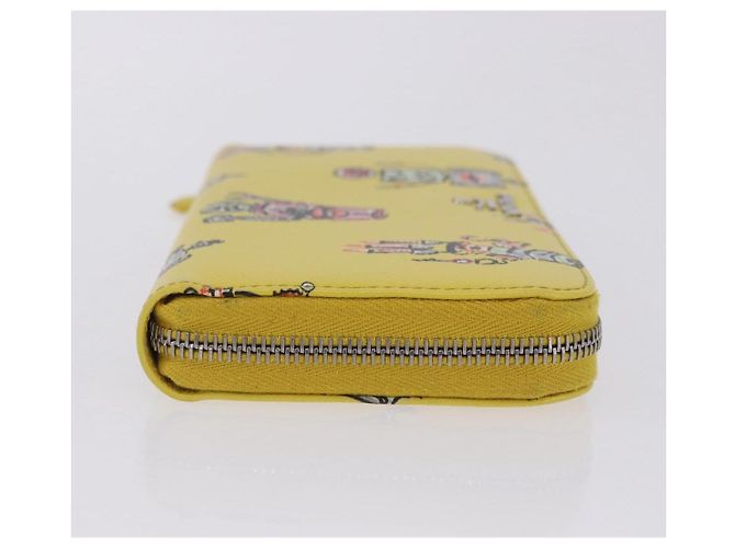 Saffiano PRADA Langbeutel aus Safiano-Leder Gelb Silber Auth 203700M - Ansicht 3