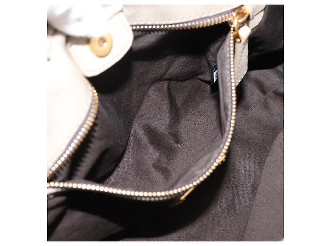 Miu Miu Handtasche Leder 2way Beige Gold Auth 204331V Golden - Ansicht 23
