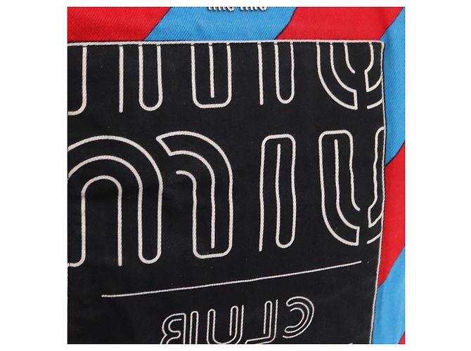Borsa a Mano Miu Miu Canvas 2way Multicolor Silver Auth 197284A Argento Multicolore - vista 20