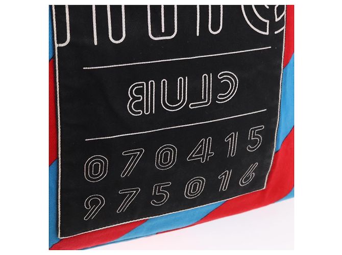 Borsa a Mano Miu Miu Canvas 2way Multicolor Silver Auth 197284A Argento Multicolore - vista 21
