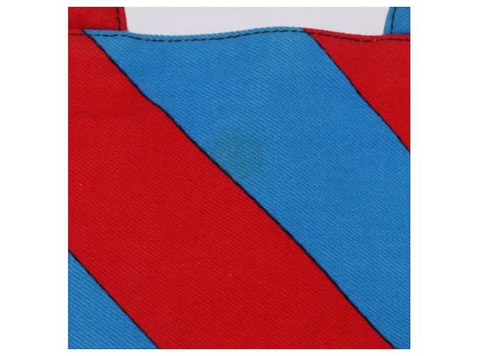 Borsa a Mano Miu Miu Canvas 2way Multicolor Silver Auth 197284A Argento Multicolore - vista 3