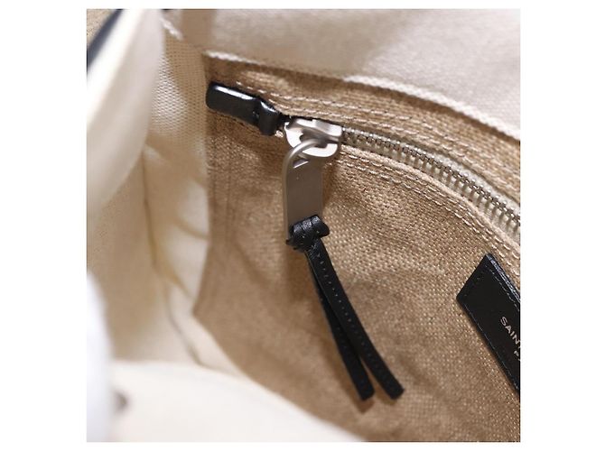 Autre Marque SAINT LAURENT Schultertasche Canvas White Silver 710272 Auth ka6194V Silber Weiß - Ansicht 25