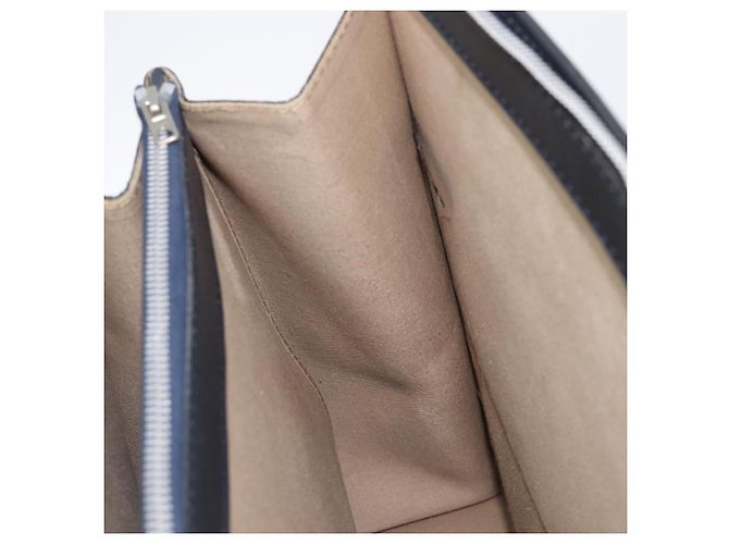 Borsa Tote Christian Dior Trotter Canvas Navy Silver Auth BA15519A Argento Blu navy - vista 20