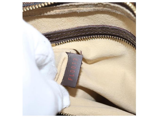 Borsa a tracolla LOUIS VUITTON Damier Ebene Looping MM SPO LV Auth LN162 - vista 12