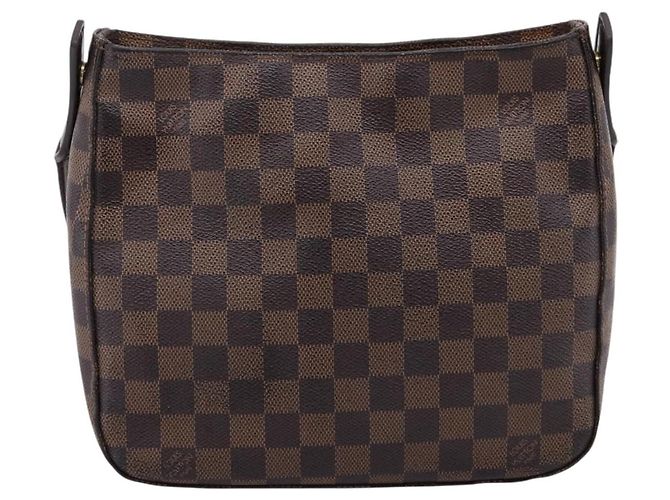 Borsa a tracolla LOUIS VUITTON Damier Ebene Looping MM SPO LV Auth LN162 - vista 13