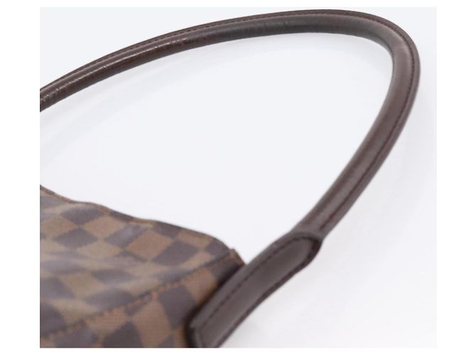 Borsa a tracolla LOUIS VUITTON Damier Ebene Looping MM SPO LV Auth LN162 - vista 14