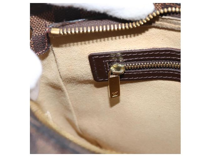 Borsa a tracolla LOUIS VUITTON Damier Ebene Looping MM SPO LV Auth LN162 - vista 23