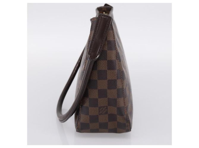 Borsa a tracolla LOUIS VUITTON Damier Ebene Looping MM SPO LV Auth LN162 - vista 4