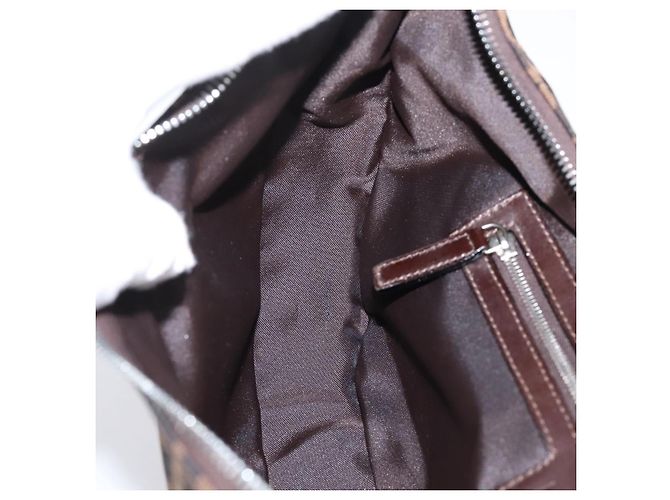 FENDI Zucca Canvas Mamma Baguette Schultertasche Brown Silver Auth bs36368SAM Braun Silber - Ansicht 24