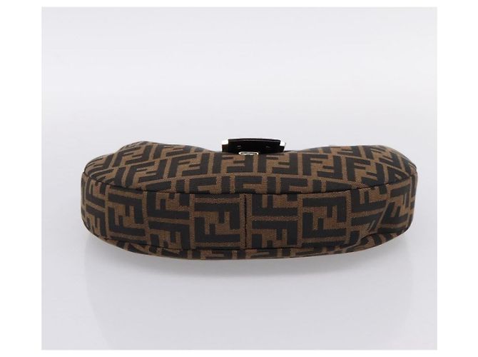 FENDI Zucca Canvas Mamma Baguette Schultertasche Brown Silver Auth bs36368SAM Braun Silber - Ansicht 5