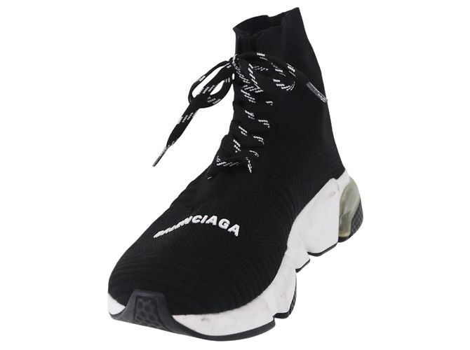 BALENCIAGA Speed Trainer Sneaker aus Canvas schwarz Auth 202736M - Ansicht 2